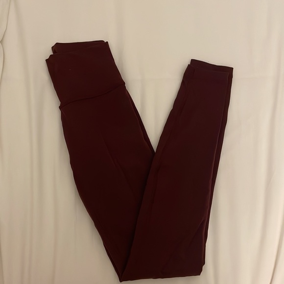 Maroon lululemon leggings - Picture 2 of 4